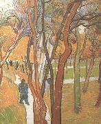 Vincent Van Gogh The Walk:Falling Leaves (nn04) Germany oil painting reproduction